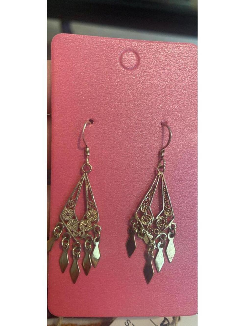 925 earrings sterling silver gold tone earring a8